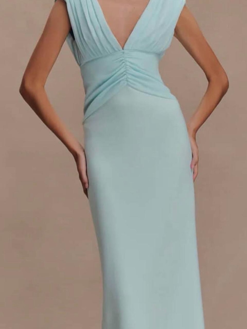Meshki Monique Maxi Dress in Ice Blue